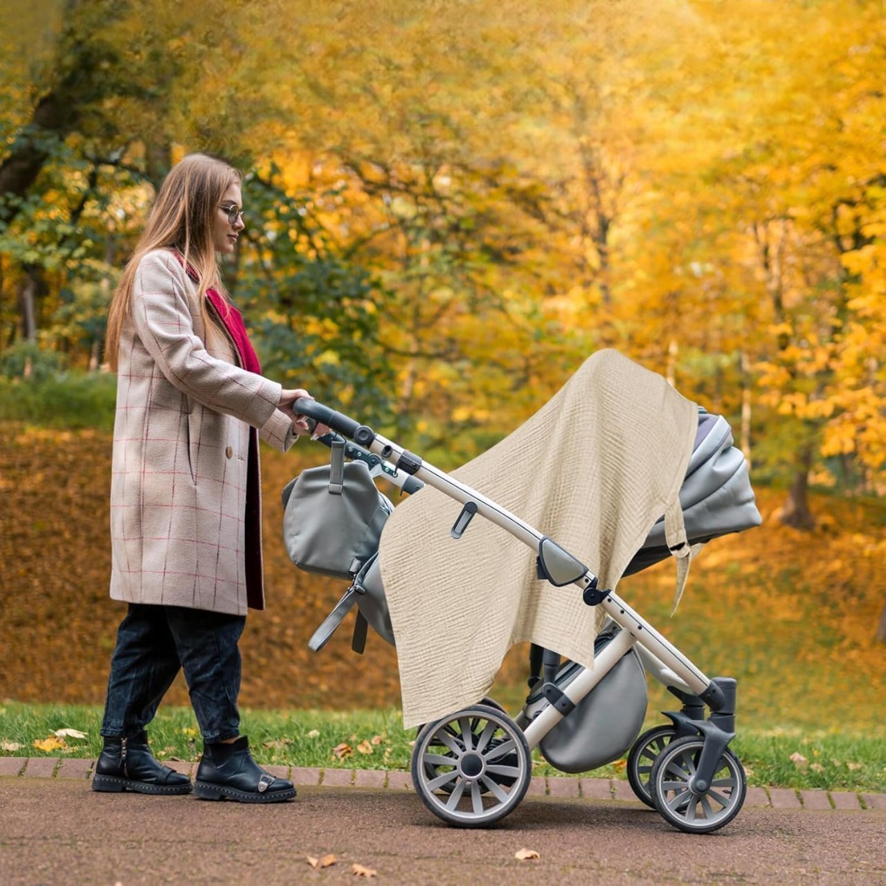 Tablier pour Femme - NurseCover™ - Beige - Maman Exceptionnelle