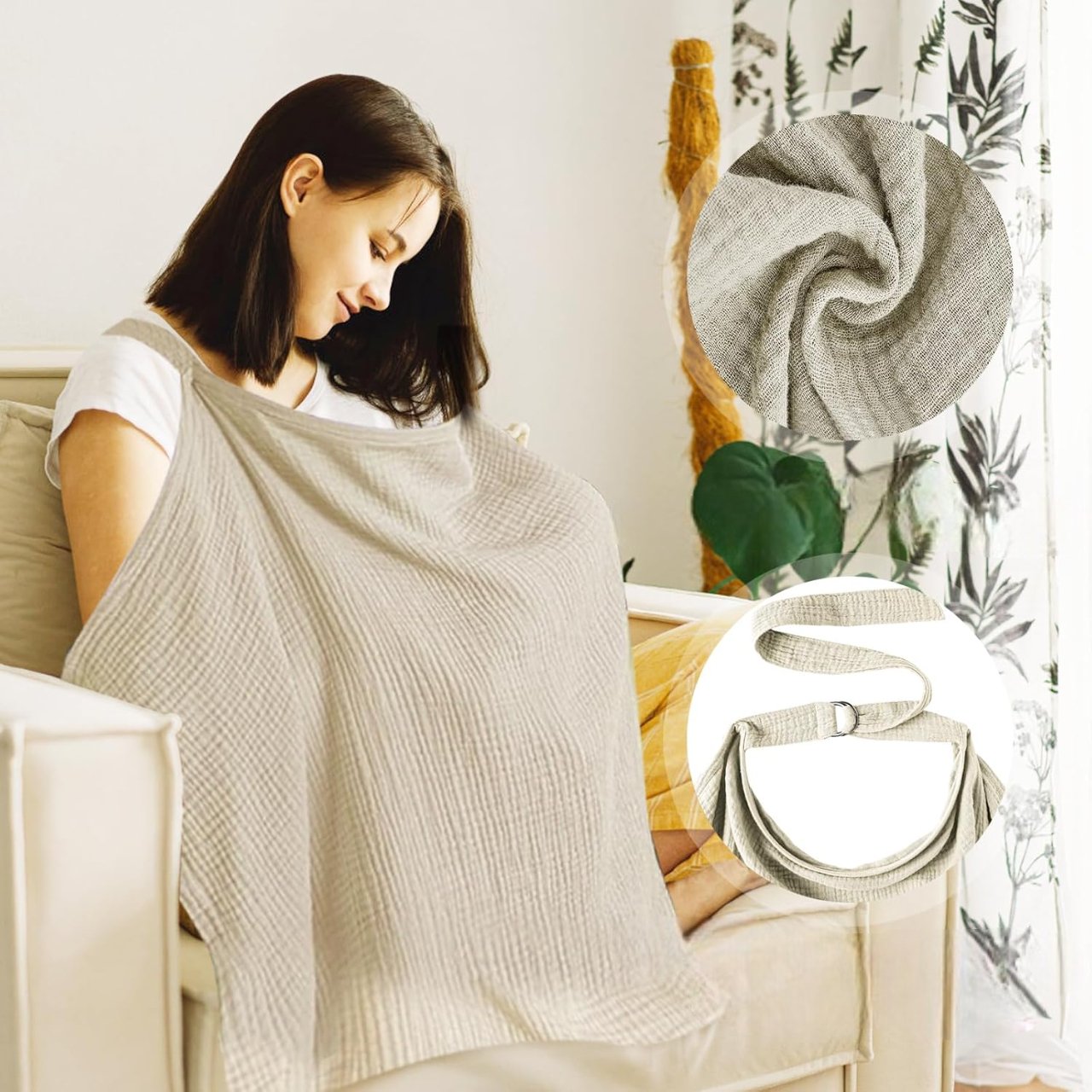 Tablier pour Femme - NurseCover™ - Beige - Maman Exceptionnelle