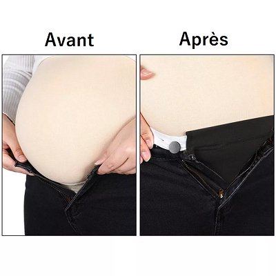 Ceinture de Grossesse - BellyFlex™ - Noir - Maman Exceptionnelle